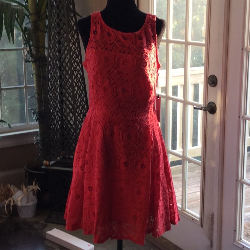 Red Lace dress